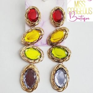BRAND NEW Gem earrings